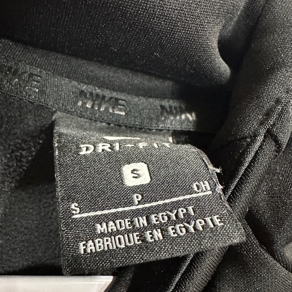 NIKE DRI FIT HOODIE fleece lined sweatshirt with spellout Nike, sz S - Picture 4 of 6